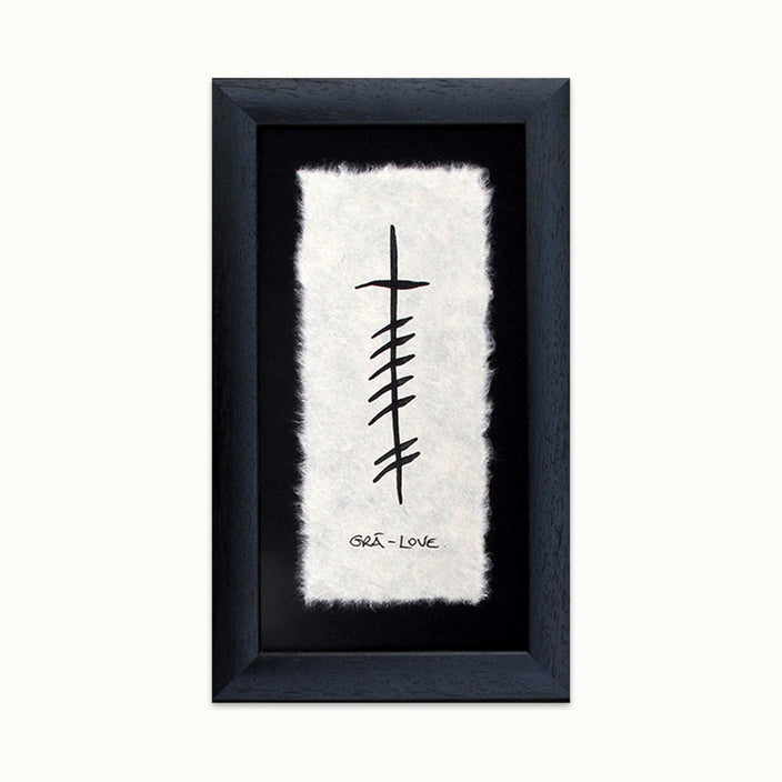 Ogham Gra - Love Plaque