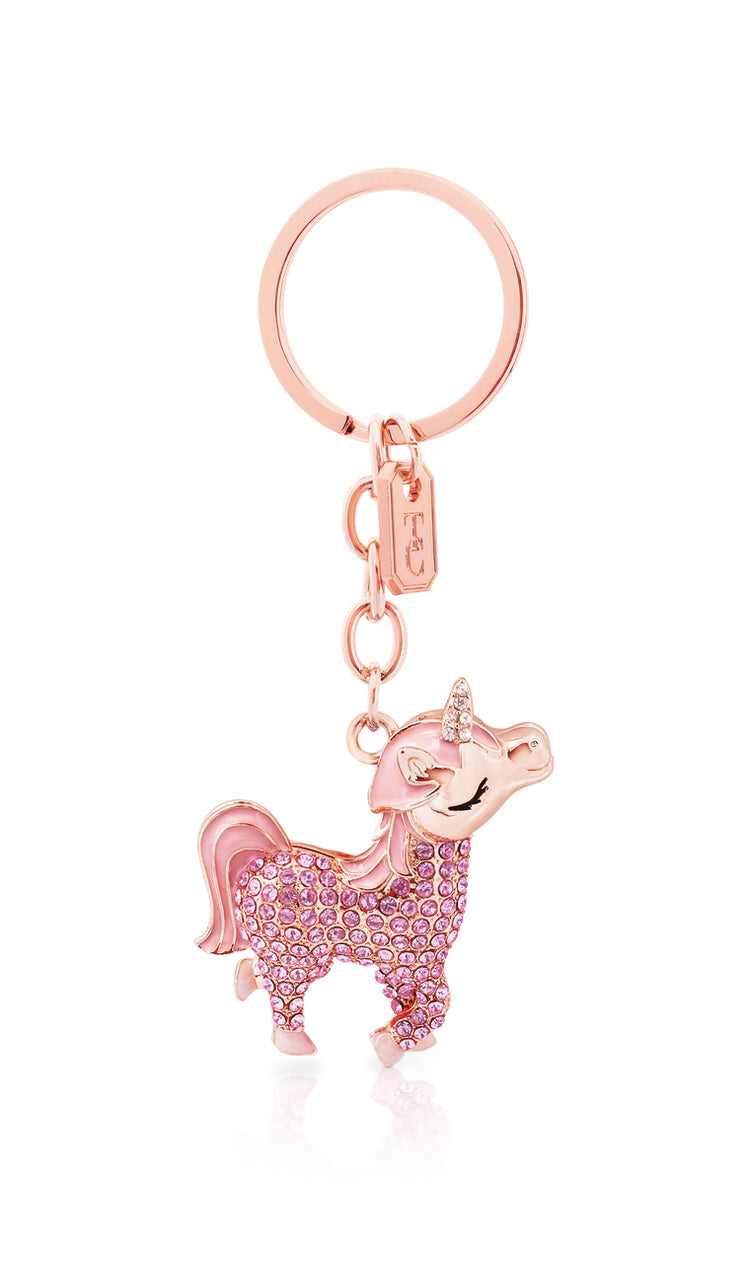 Pink Unicorn Keyring