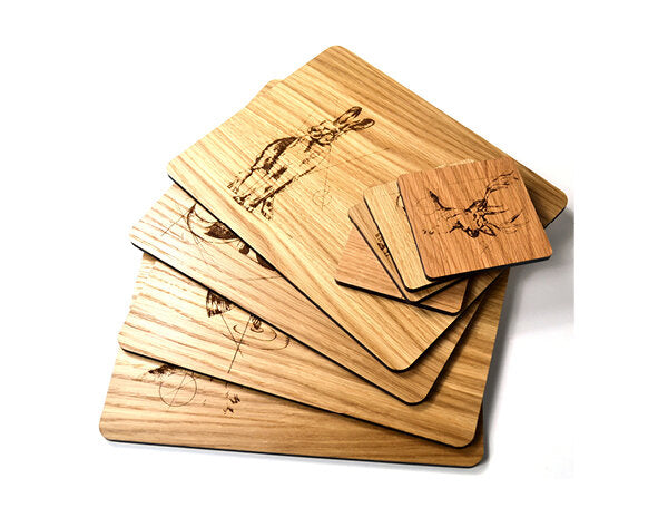 The Native Collection Place Mats & Coasters ( 4 place settings)