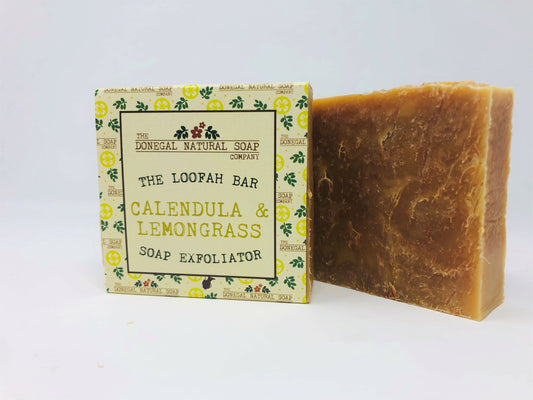 Calendula and Lemongrass Loofah Soap Exfoliator