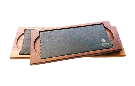Small Walnut Board with Slate