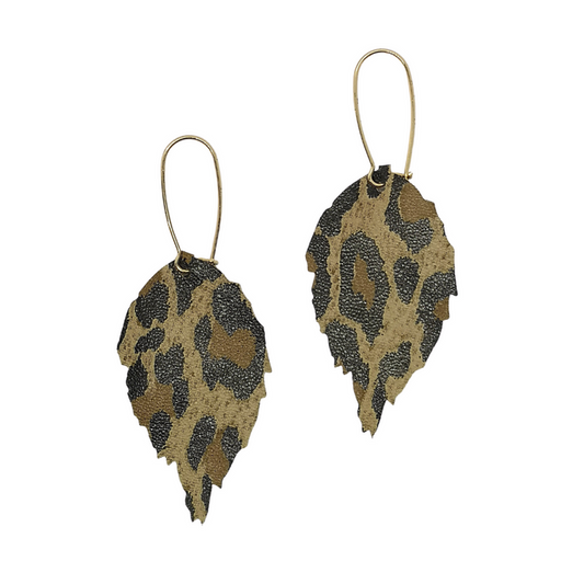 Siobhan Daly Designs - The Duilleog Collection Earrings - Leopard