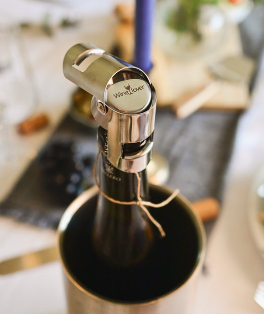 Winelover Champagne Stopper Stainless Steel