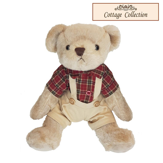 Cottage Collection Teddy Bear red check shirt