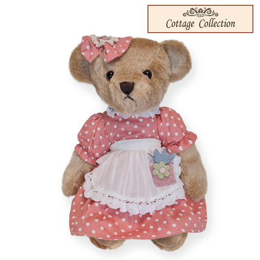 Cottage Collection Teddy Bear pink dress