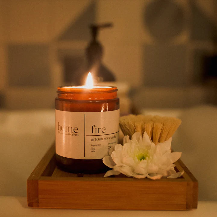 Fire | Honey & Sandalwood Fragranced Candle Travel Size 180mL