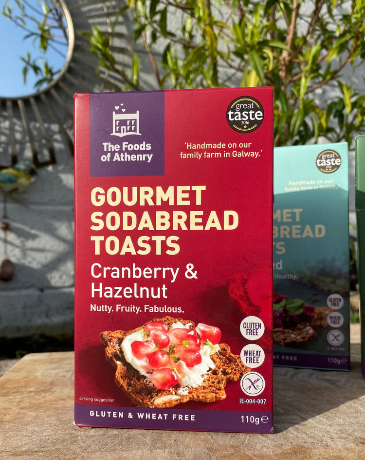 Gluten Free Gourmet Sodabread Toasts - Cranberry & Hazelnut