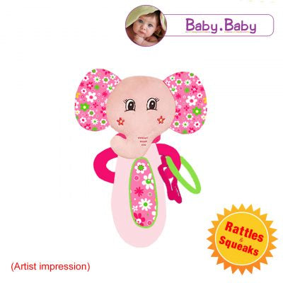 Baby Elephant Squeaky Toy
