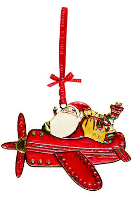 Santa in Plane  Christmas Decoration