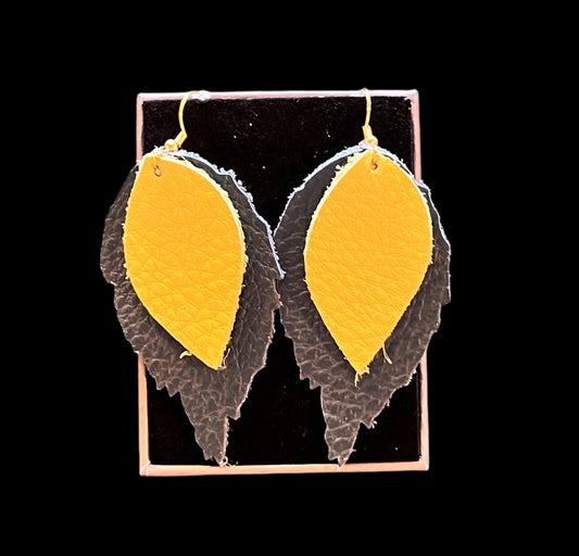 Siobhan Daly Designs - Double Green & Lime    Duilleog Earrings