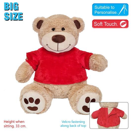 Red candy stripe Bear with red t shirt