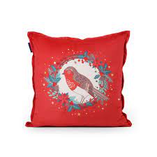 Christmas Cushion Robin